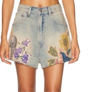 R13 Venti Denim Appliqué Short size 26